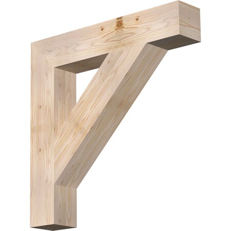 Ekena Millwork Traditional Block Smooth Bracket, Douglas Fir, 5 1/2"W x 32"D x 32"H BKT06X32X32TRA05SDF